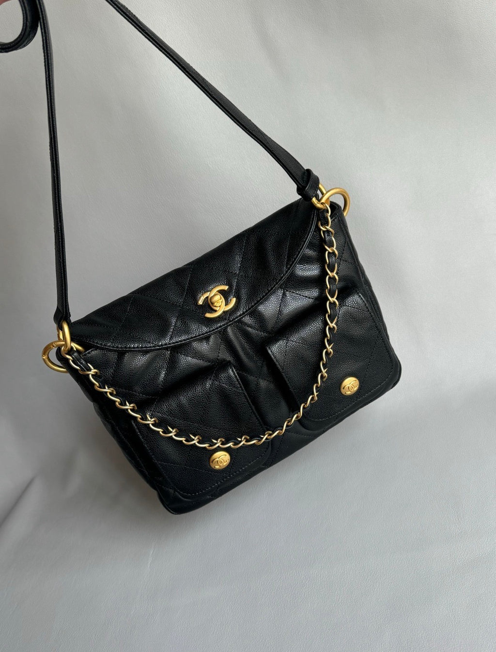 CHANEL-25P HoBo golden/sliver