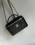CHANEL-25C LP boxTied handle bag golden/sliver