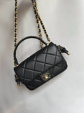 CHANEL-25C Tied handle bag golden/sliver