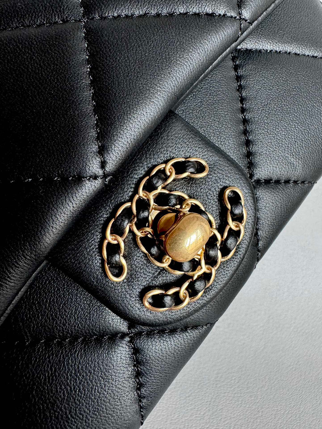 CHANEL-25C Tied handle bag golden/sliver