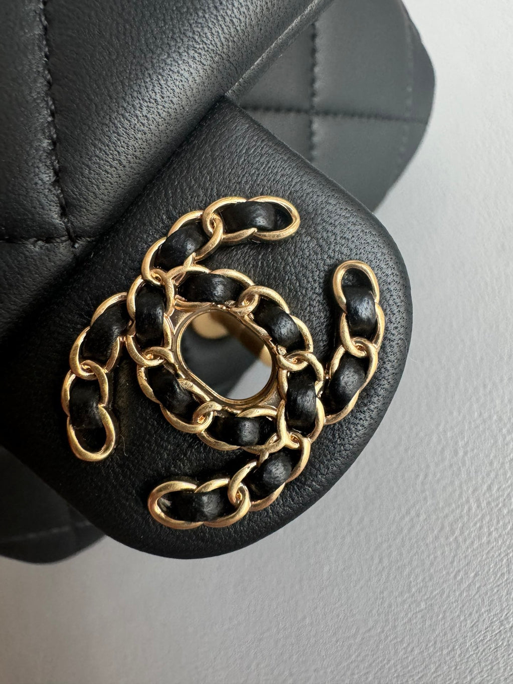 CHANEL-25C Tied handle bag golden/sliver