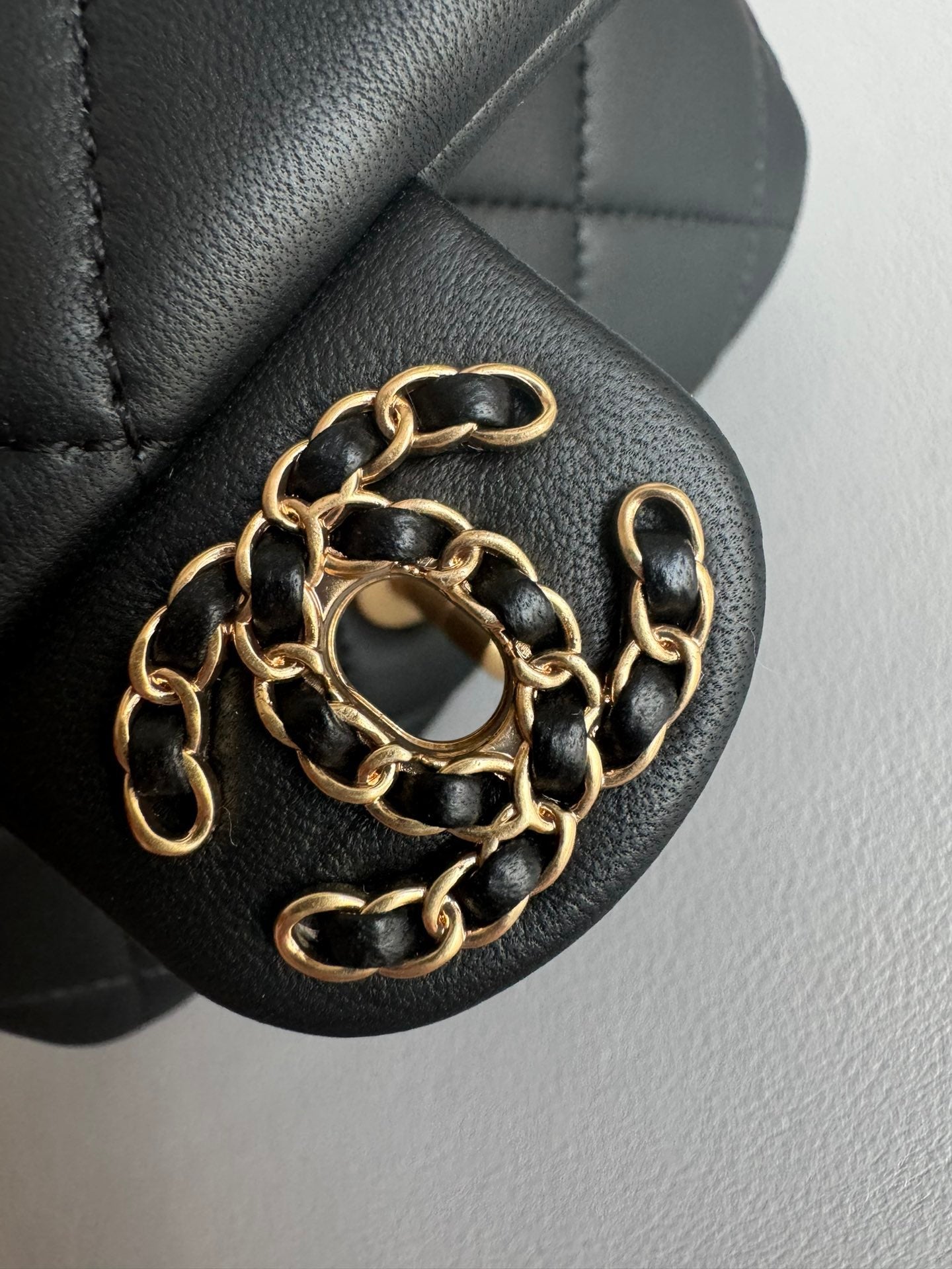 CHANEL-25C Tied handle bag golden/sliver