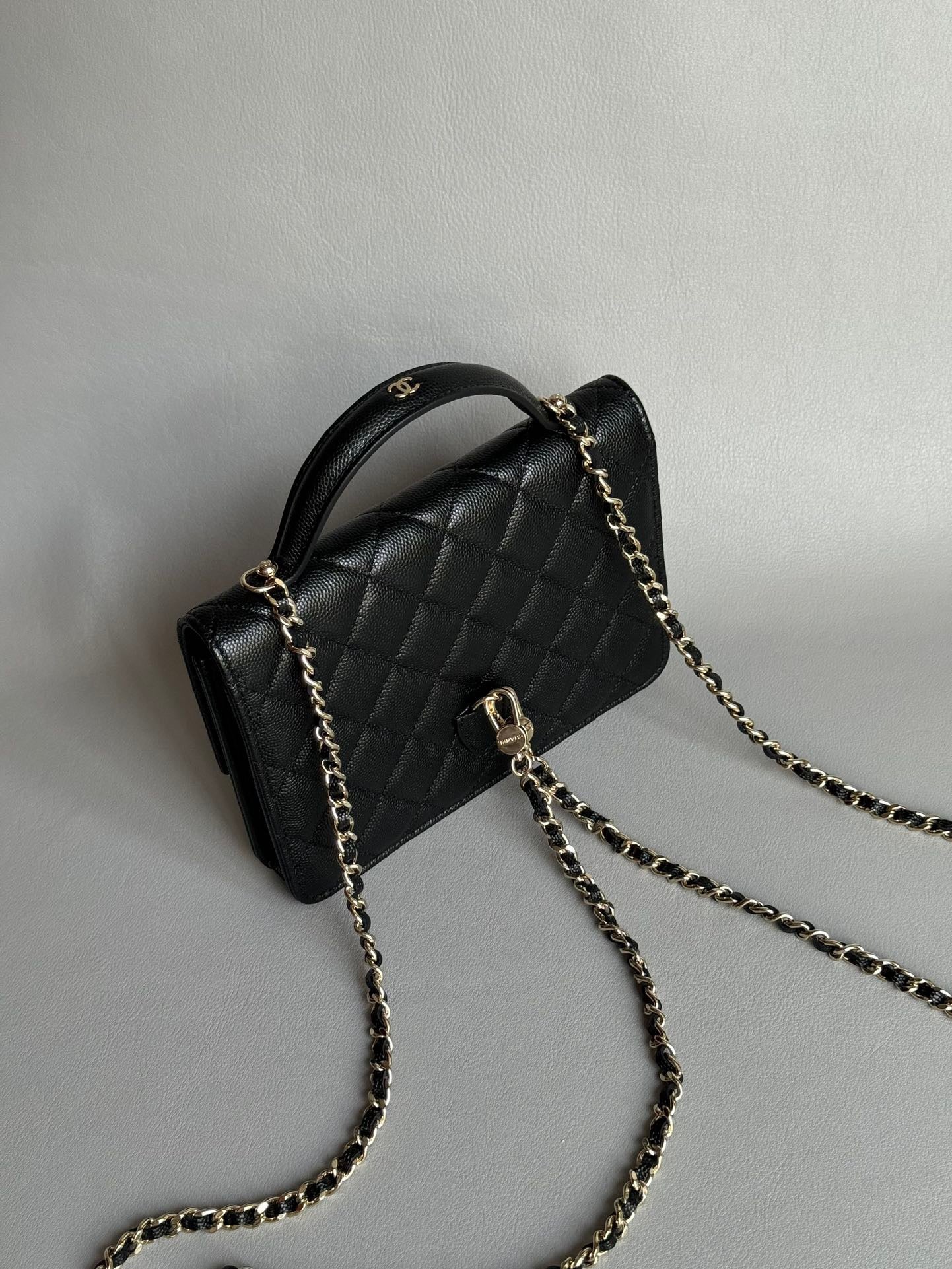 CHANEL-25C mini backpack golden/sliver