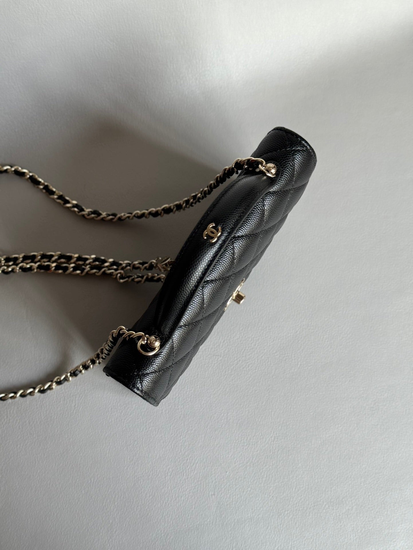 CHANEL-25C mini backpack golden/sliver