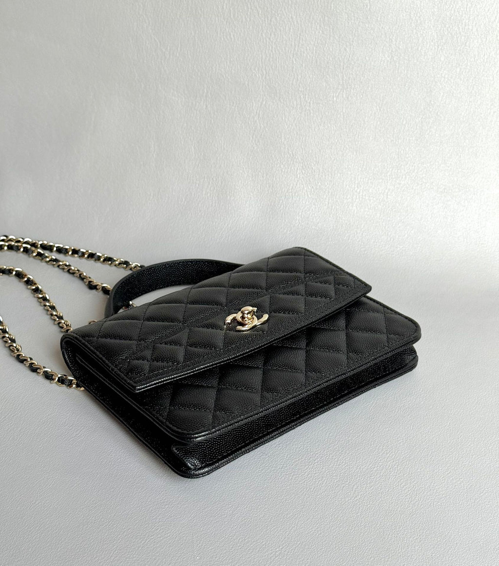 CHANEL-25C mini backpack golden/sliver