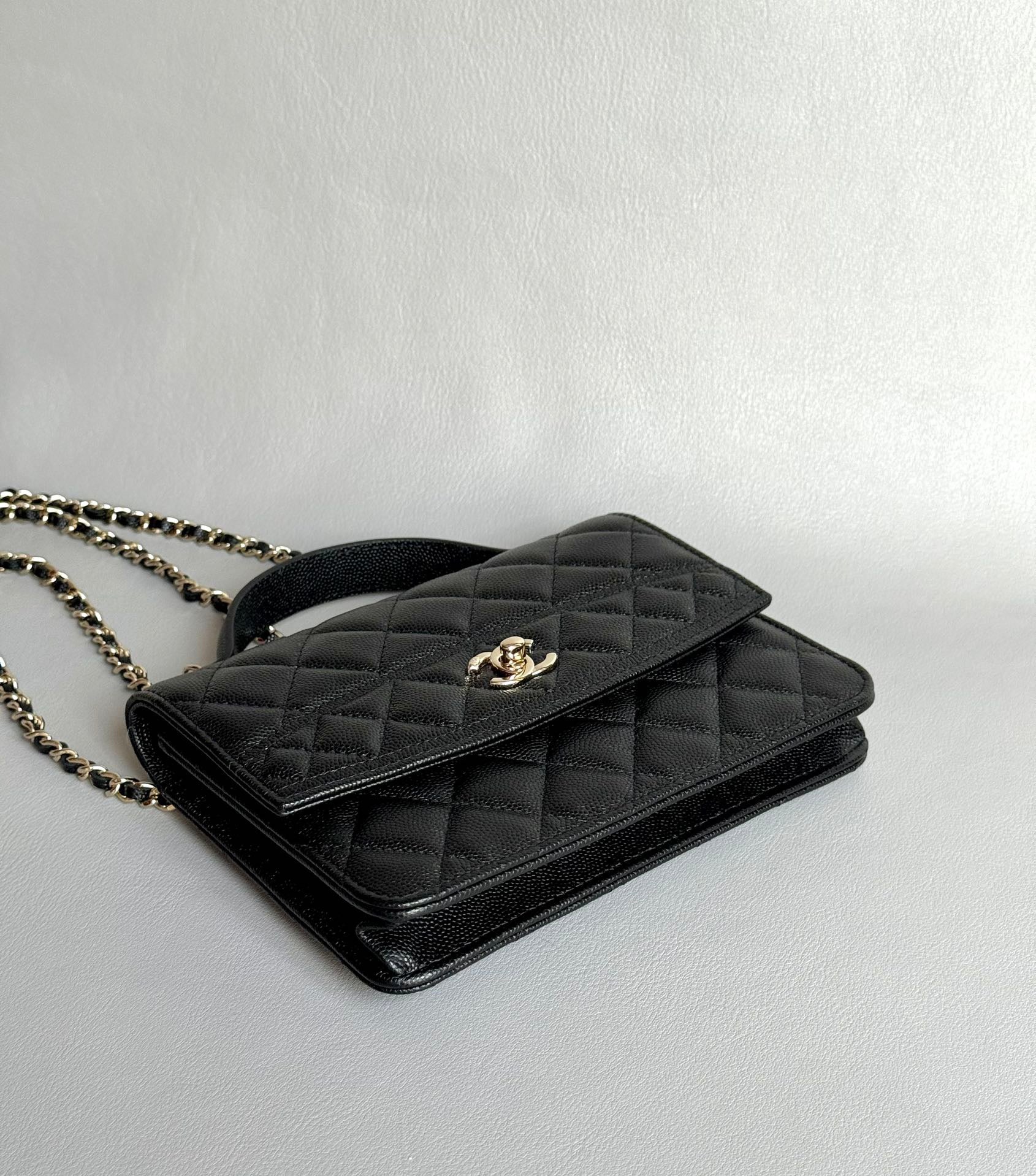 CHANEL-25C mini backpack golden/sliver