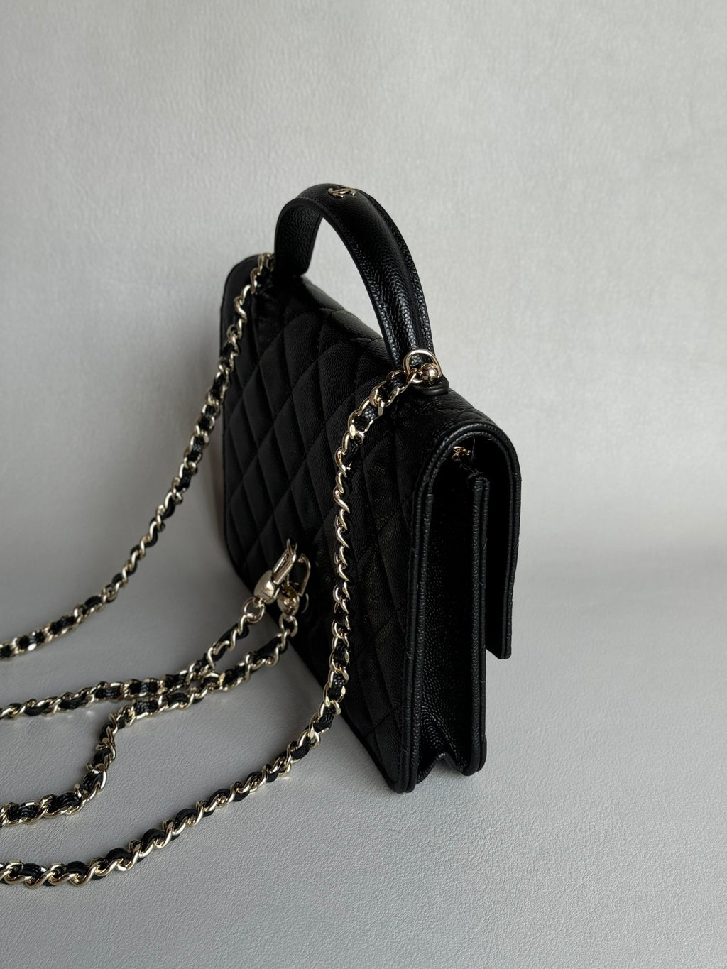 CHANEL-25C mini backpack golden/sliver