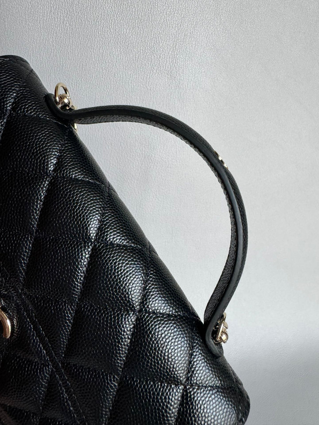 CHANEL-25C mini backpack golden/sliver