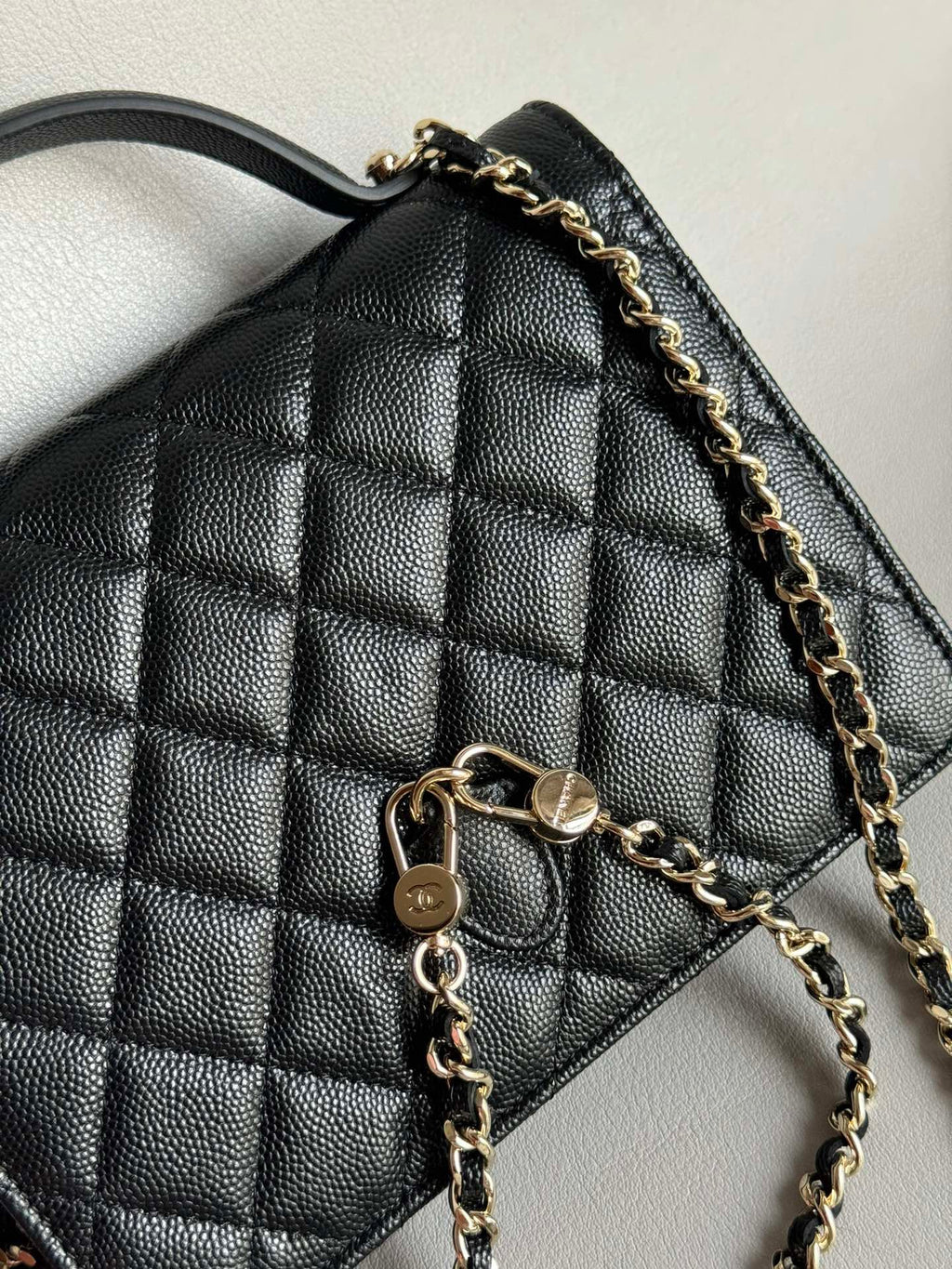 CHANEL-25C mini backpack golden/sliver