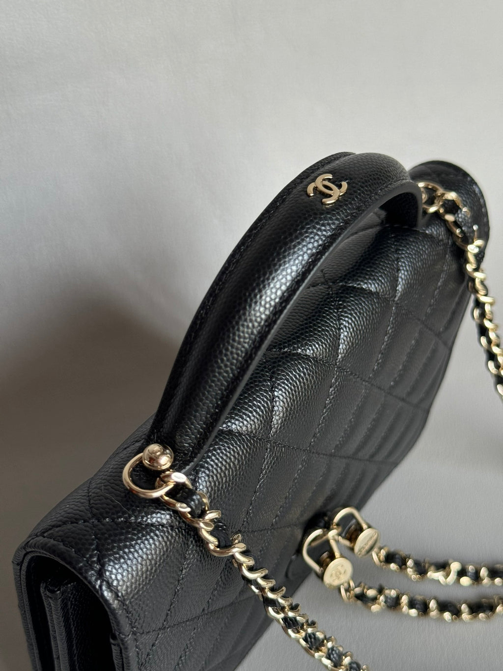 CHANEL-25C mini backpack golden/sliver