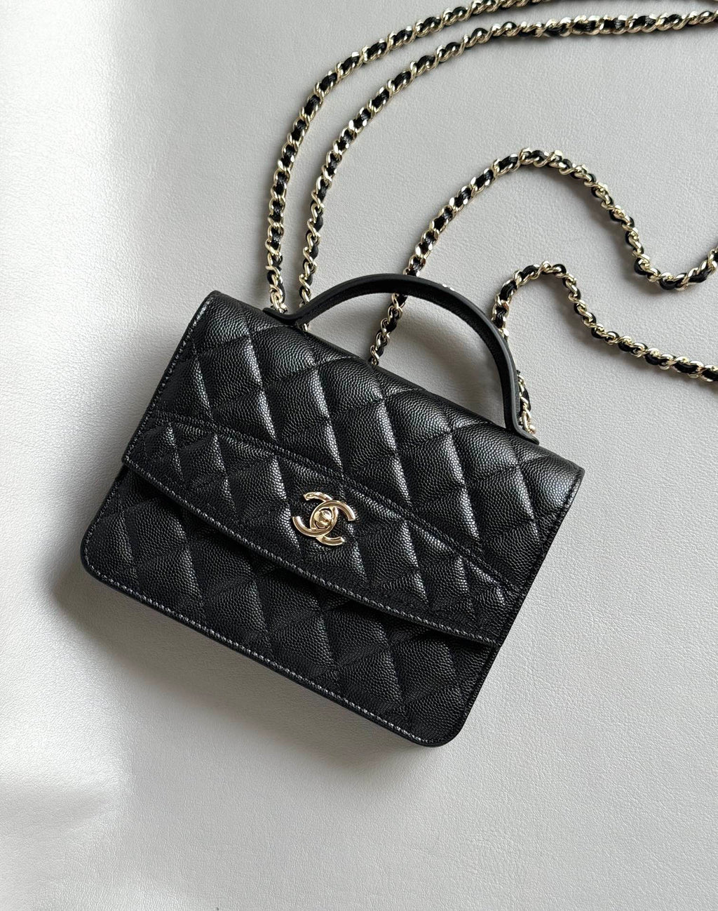 CHANEL-25C mini backpack golden/sliver