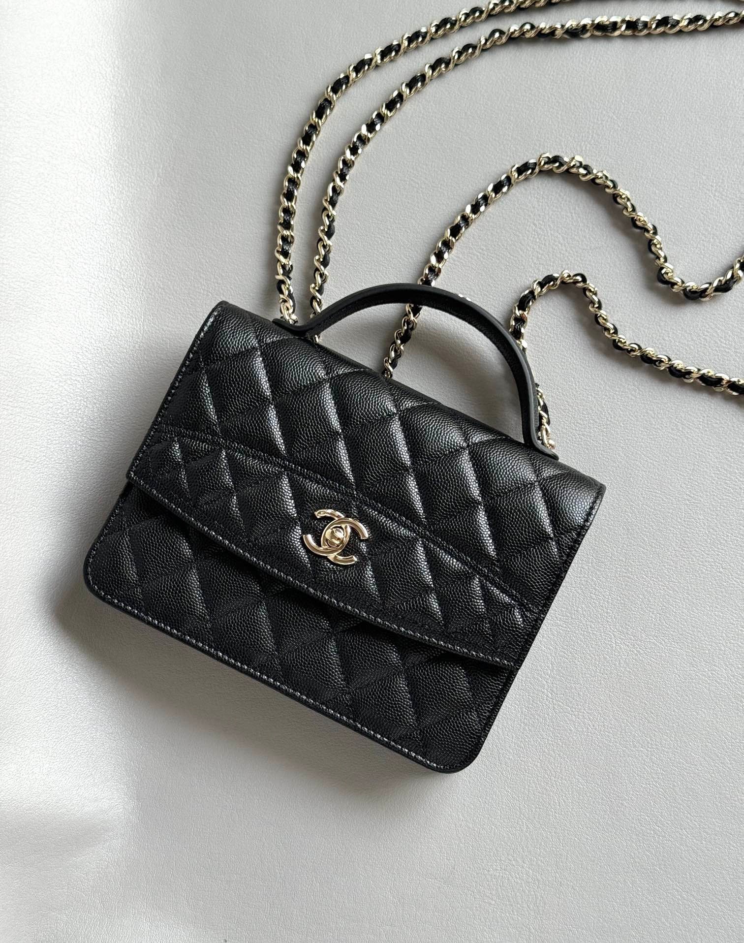 CHANEL-25C mini backpack golden/sliver