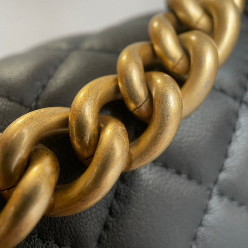 CHANEL-25A le bag golden/sliver