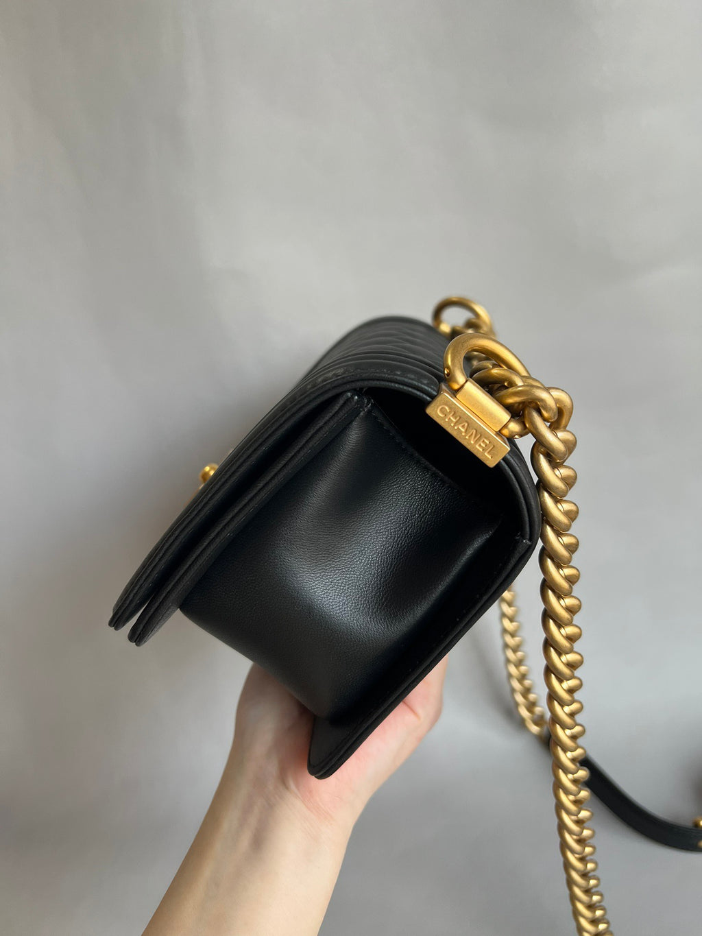 CHANEL-25A le bag golden/sliver