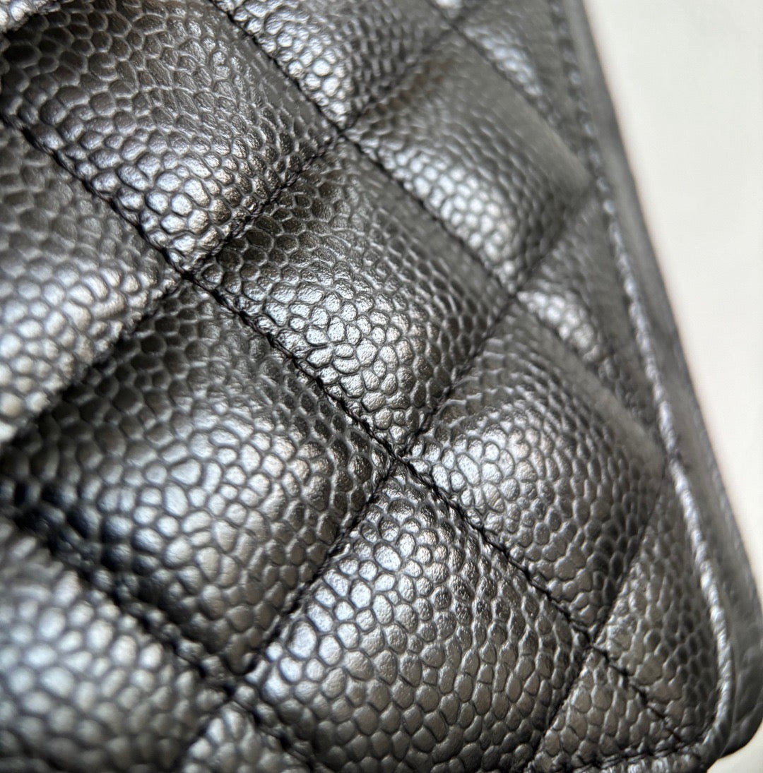 CHANEL-25A WOC bag golden/sliver