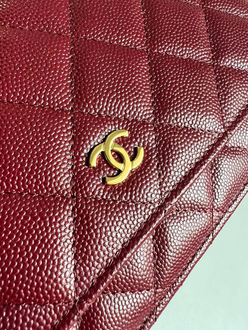 CHANEL-25A WOC bag golden/sliver