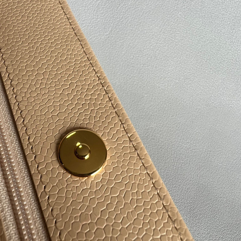 CHANEL-25A WOC bag golden/sliver