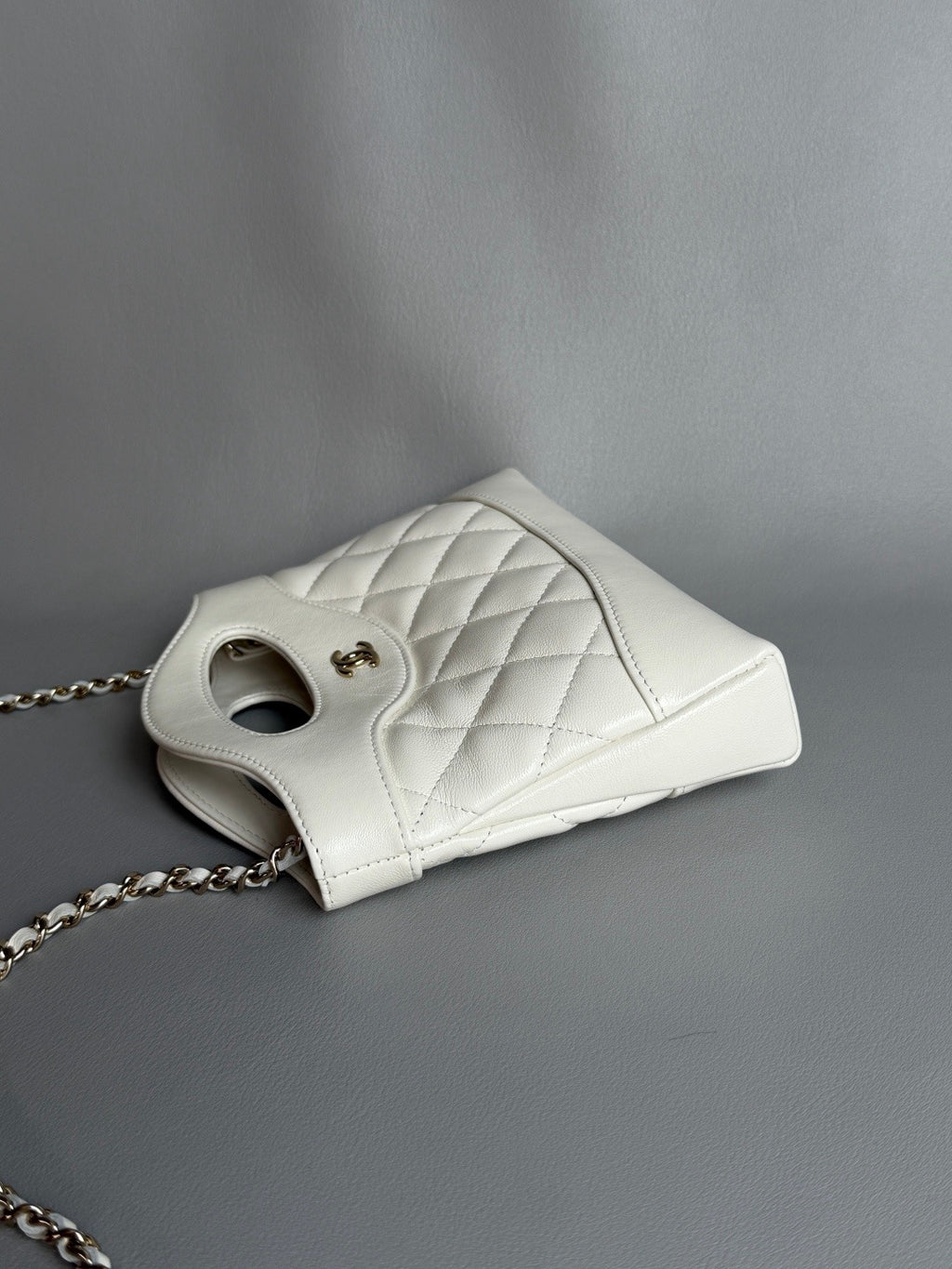 CHANEL-Nono 31 bag golden/sliver