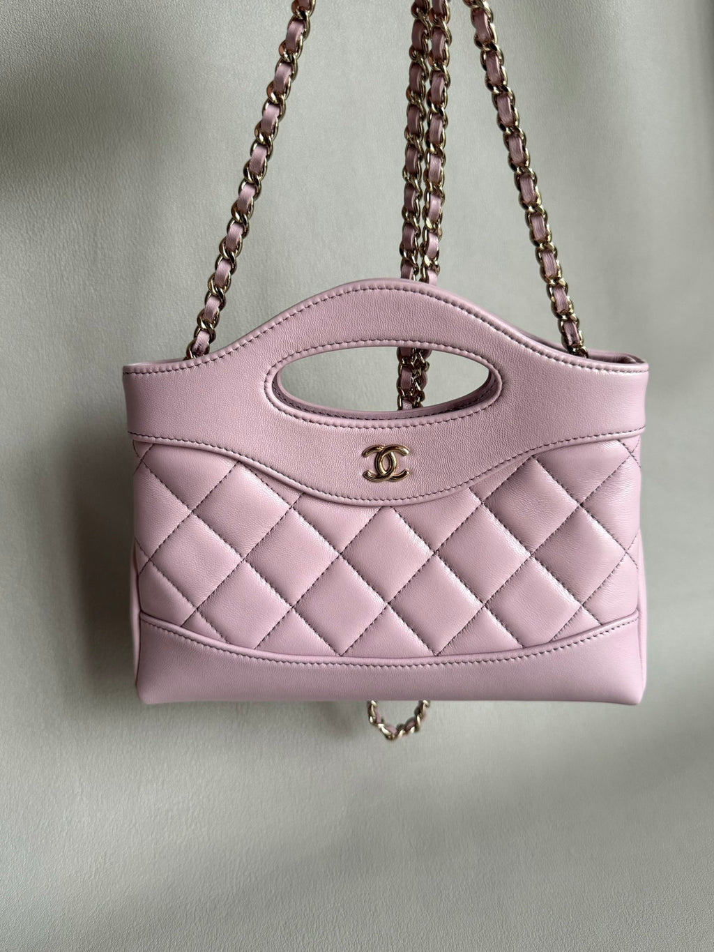 CHANEL-Nono 31 bag golden/sliver