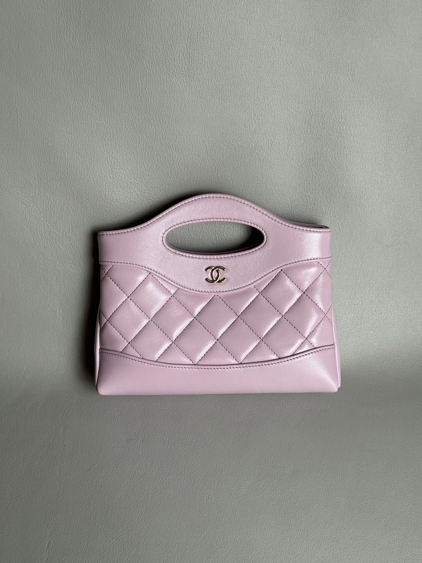 CHANEL-Nono 31 bag golden/sliver