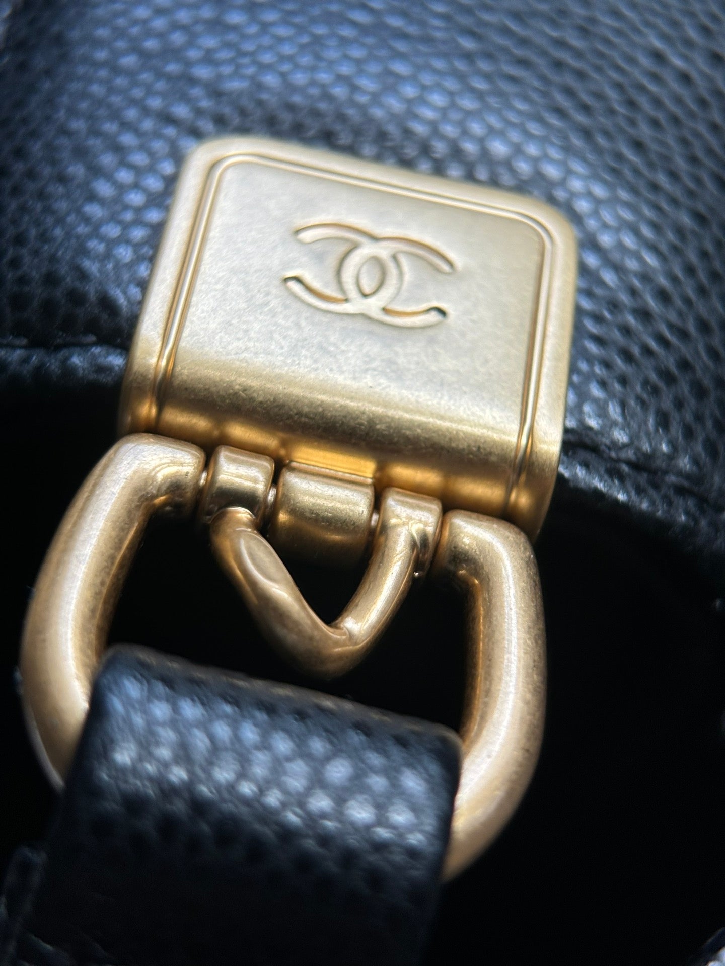 CHANEL-24K Handheld Flap bag golden/sliver