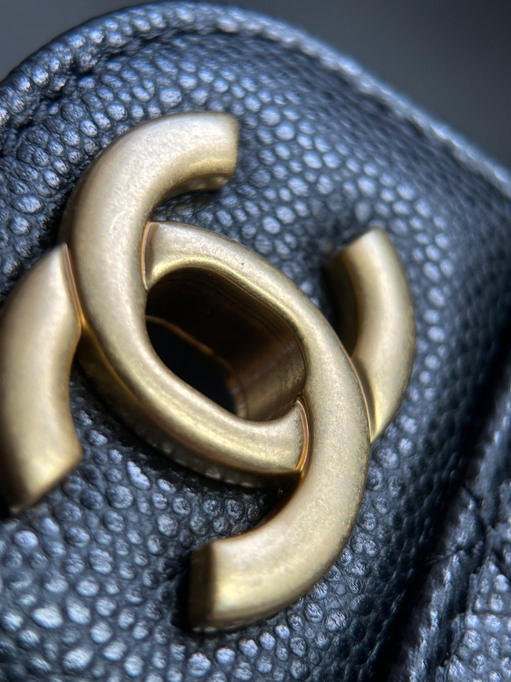 CHANEL-24K Handheld Flap bag golden/sliver