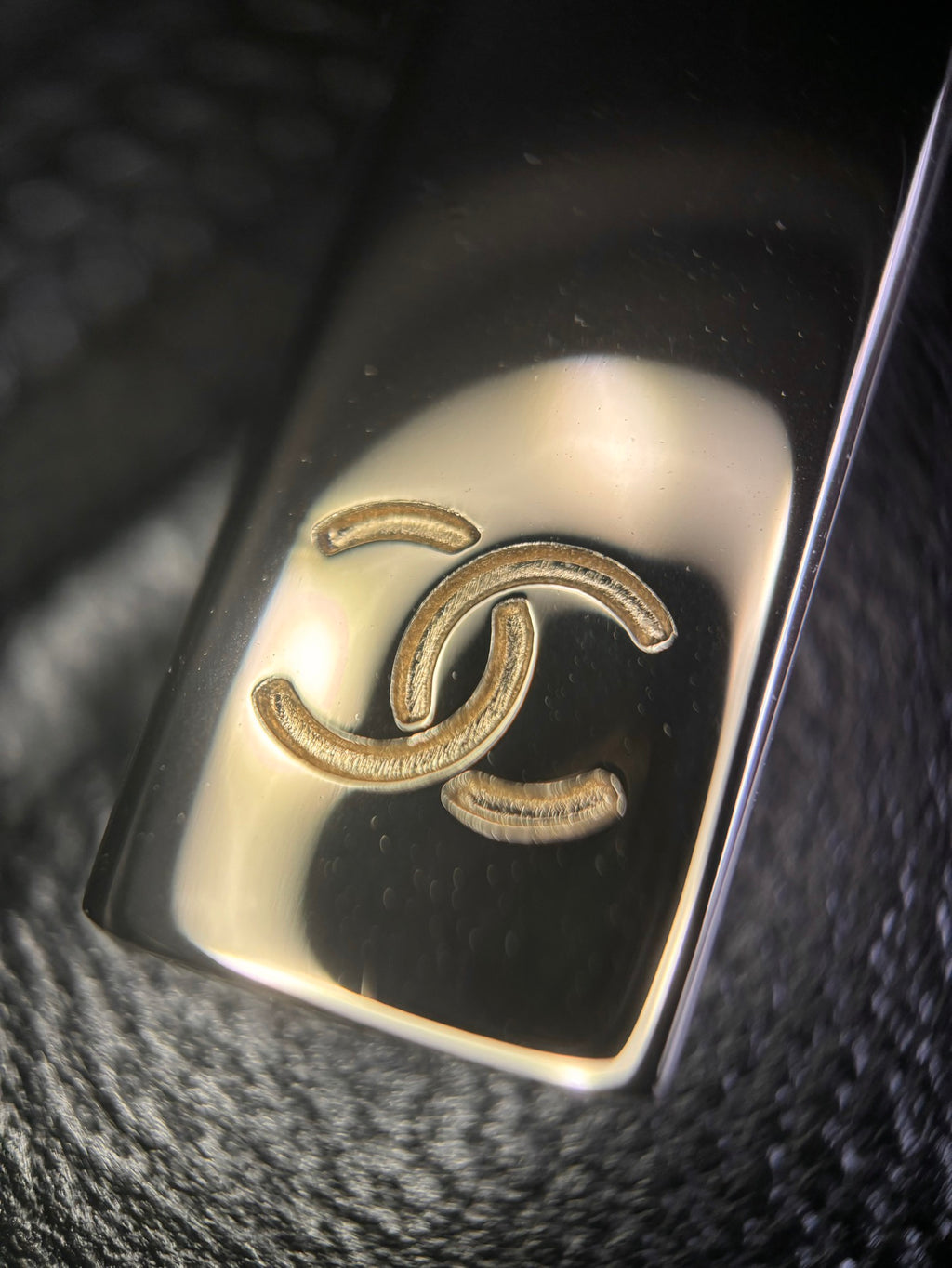 CHANEL-24K Classic Flap bag golden/sliver