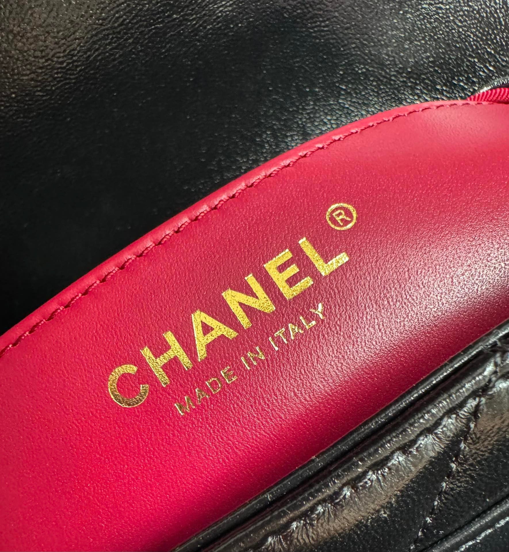 CHANEL-24a Flap bag golden/sliver