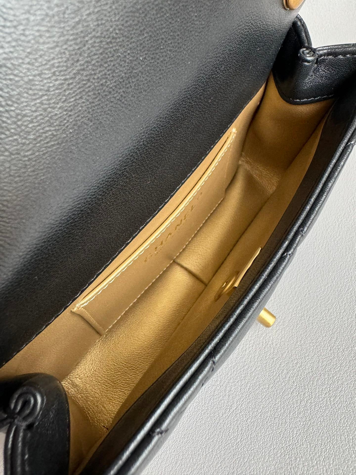 CHANEL-24K Pearl Flap bag golden/sliver