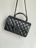 CHANEL-25B CF Handle mini bag golden/sliver