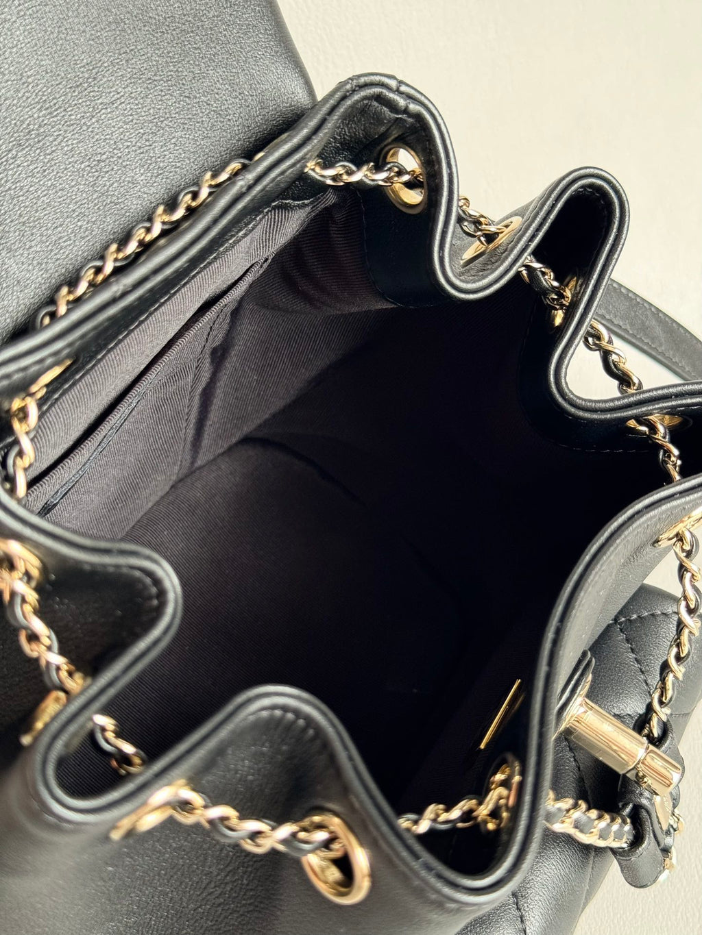 CHANEL-25A Duma bag golden/sliver