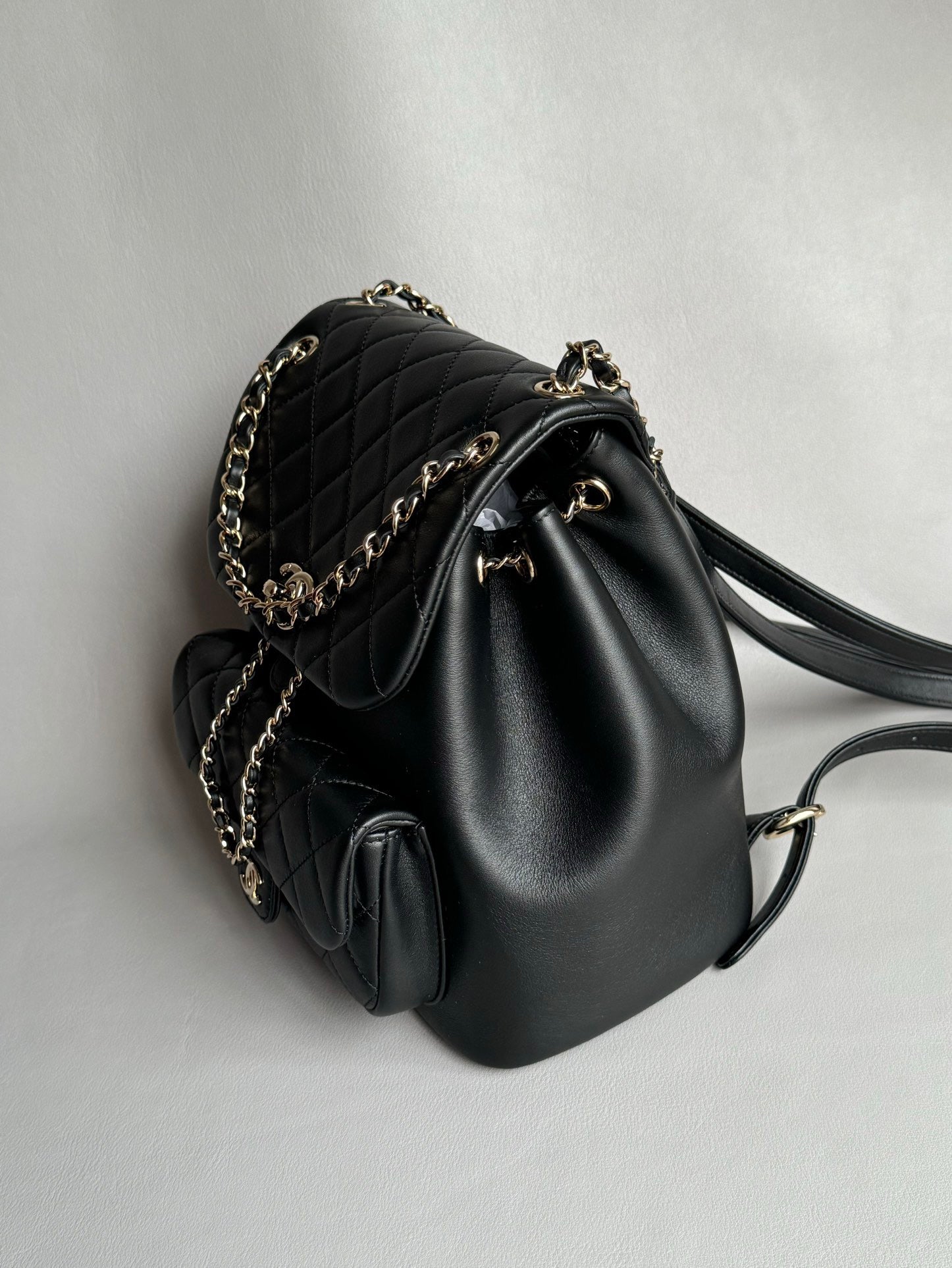 CHANEL-25A Duma bag golden/sliver