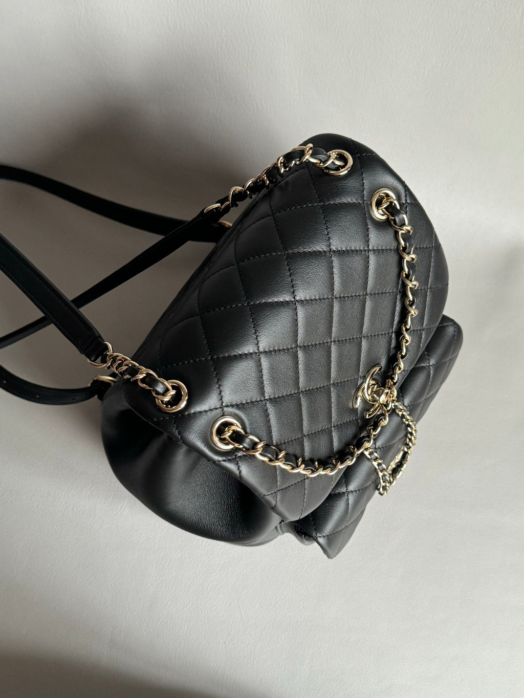 CHANEL-25A Duma bag golden/sliver