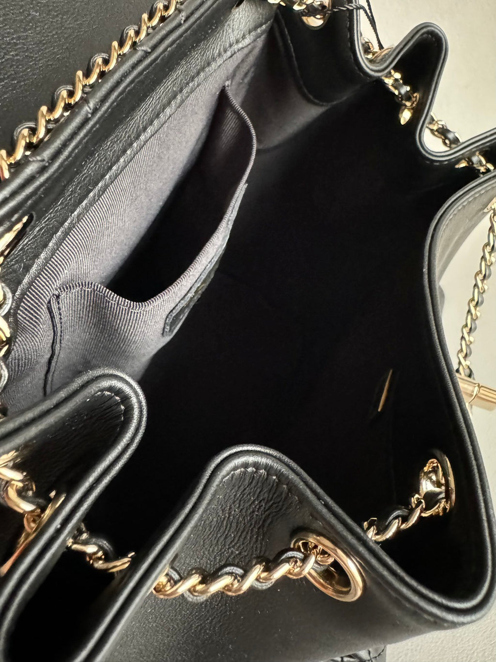 CHANEL-25A Duma bag golden/sliver