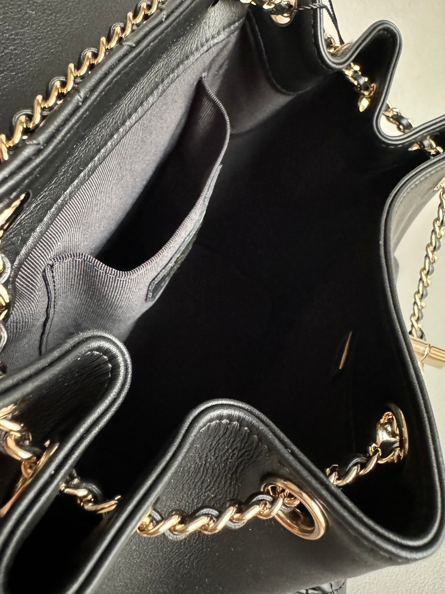 CHANEL-25A Duma bag golden/sliver