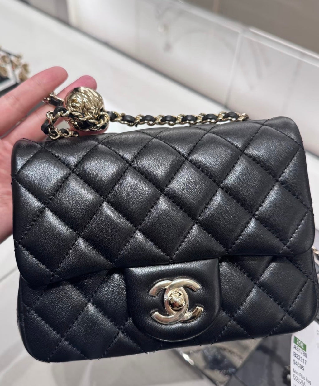 CHANEL-24K  Flap bag golden/sliver