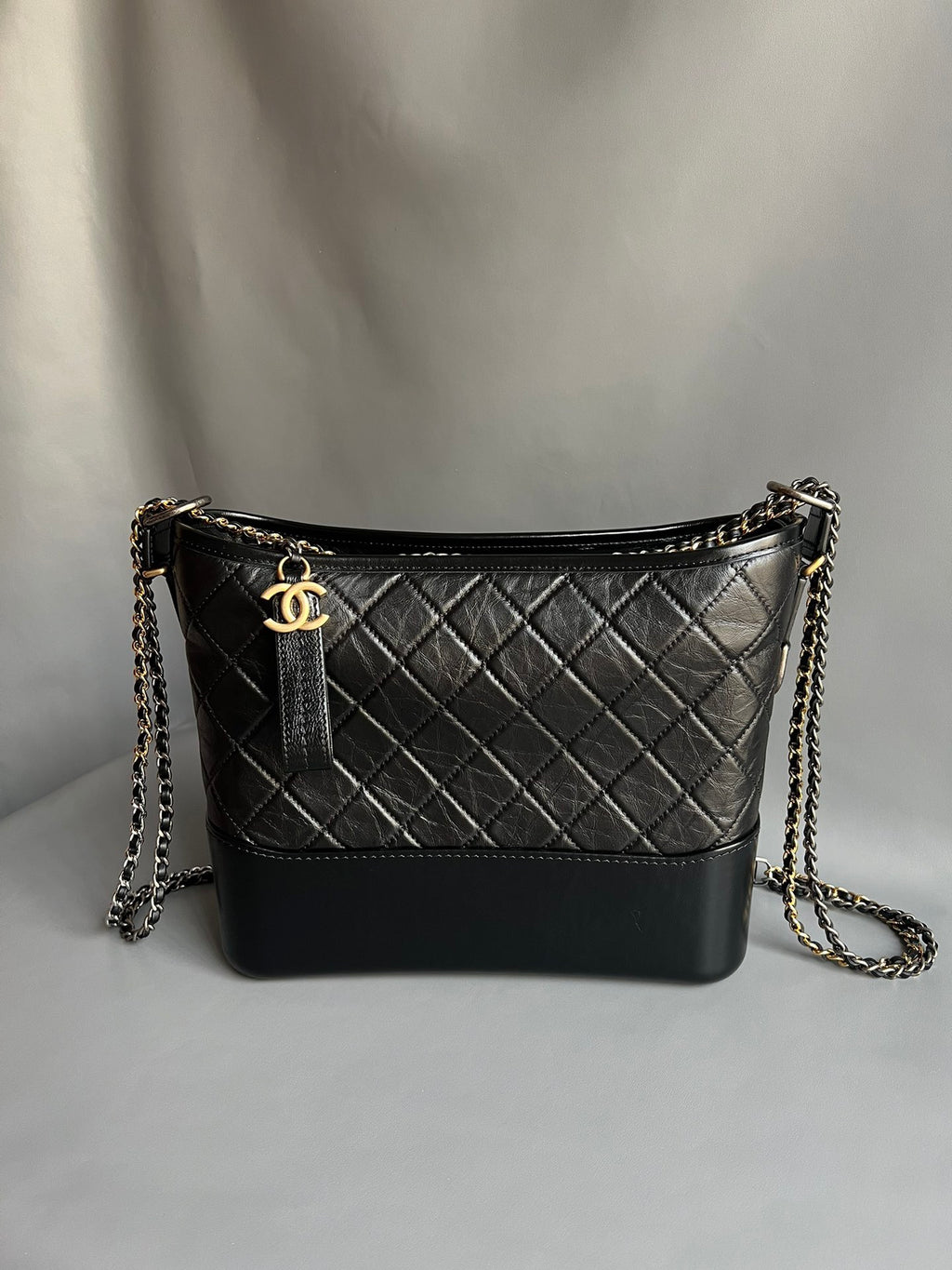 CHANEL- Gabrielle  bag golden/sliver