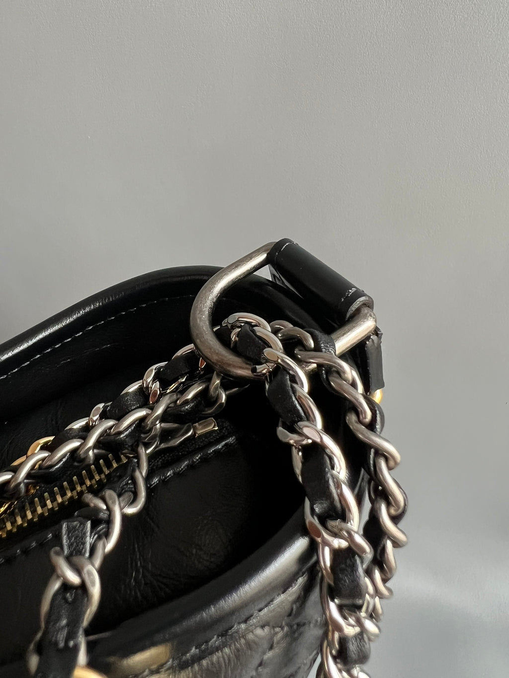 CHANEL- Gabrielle  bag golden/sliver