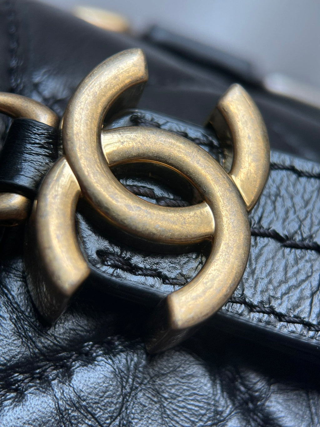 CHANEL- Gabrielle  bag golden/sliver