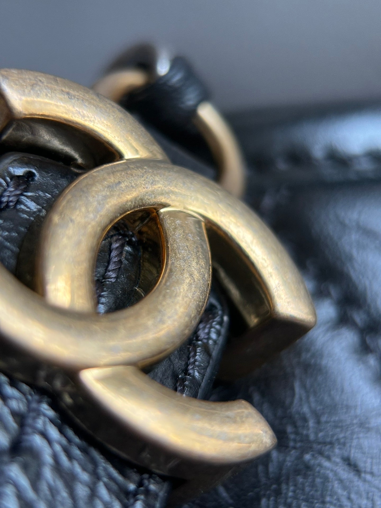 CHANEL- Gabrielle  bag golden/sliver