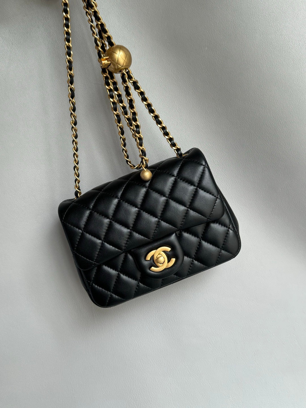 CHANEL-24K  Flap bag golden/sliver