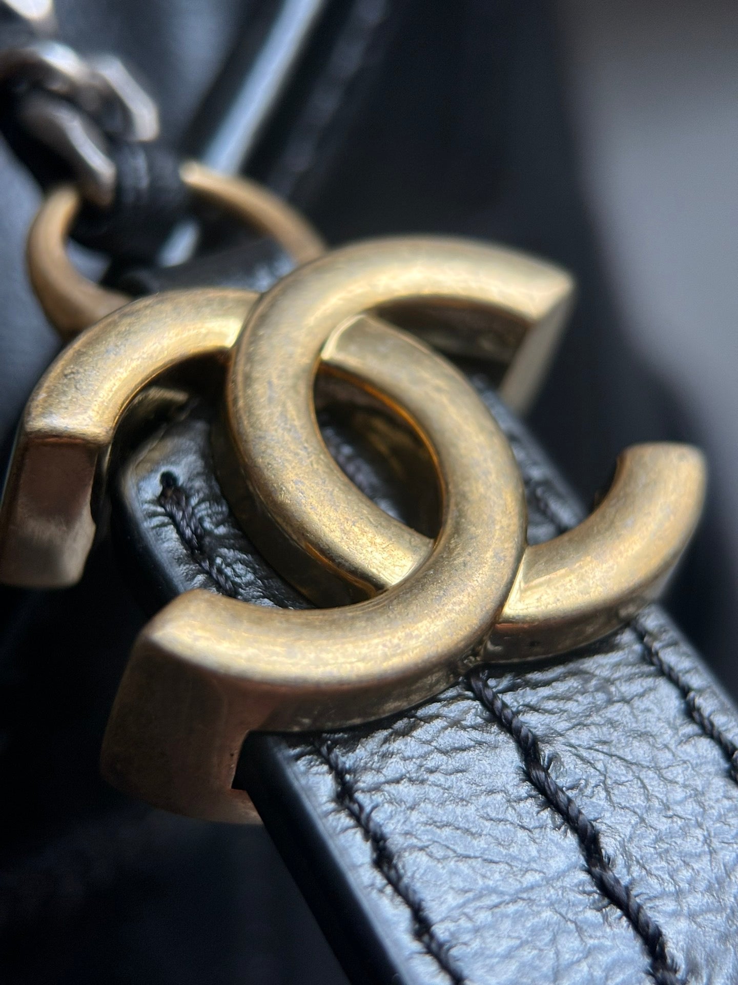 CHANEL- Gabrielle  bag golden/sliver