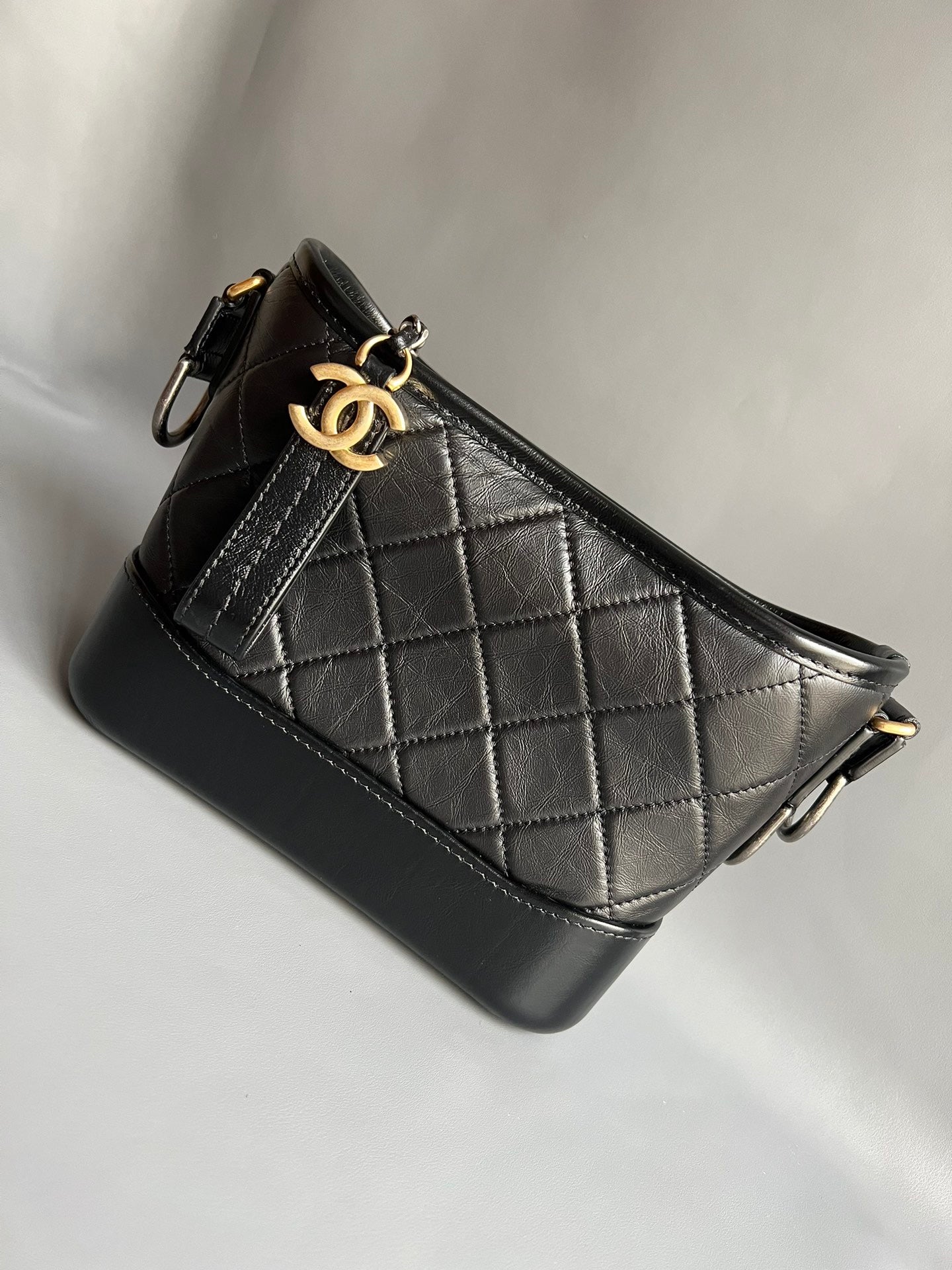 CHANEL- Gabrielle  bag golden/sliver
