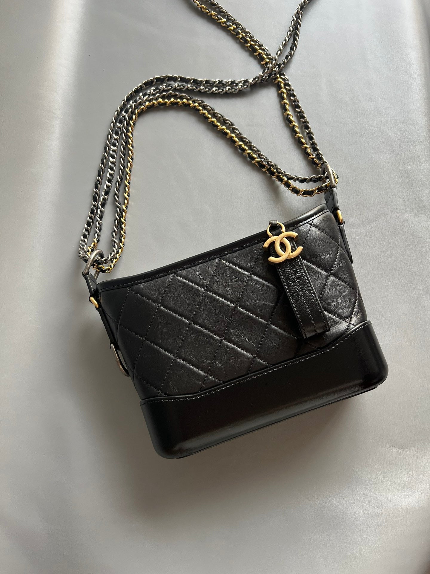 CHANEL- Gabrielle  bag golden/sliver