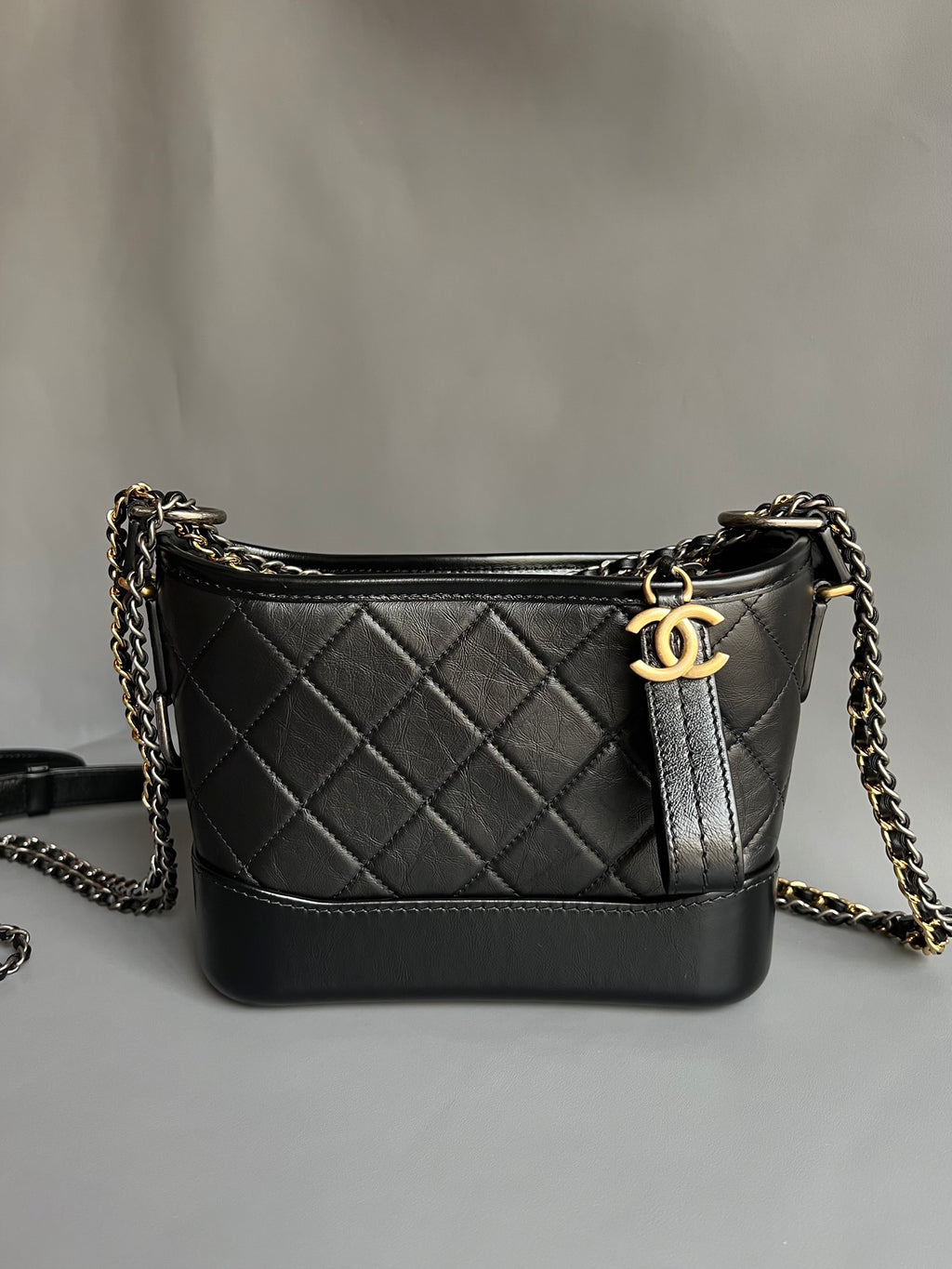 CHANEL- Gabrielle  bag golden/sliver