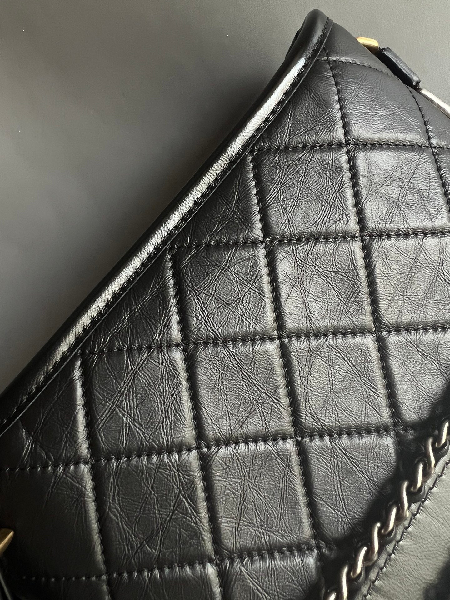 CHANEL- Gabrielle  bag golden/sliver