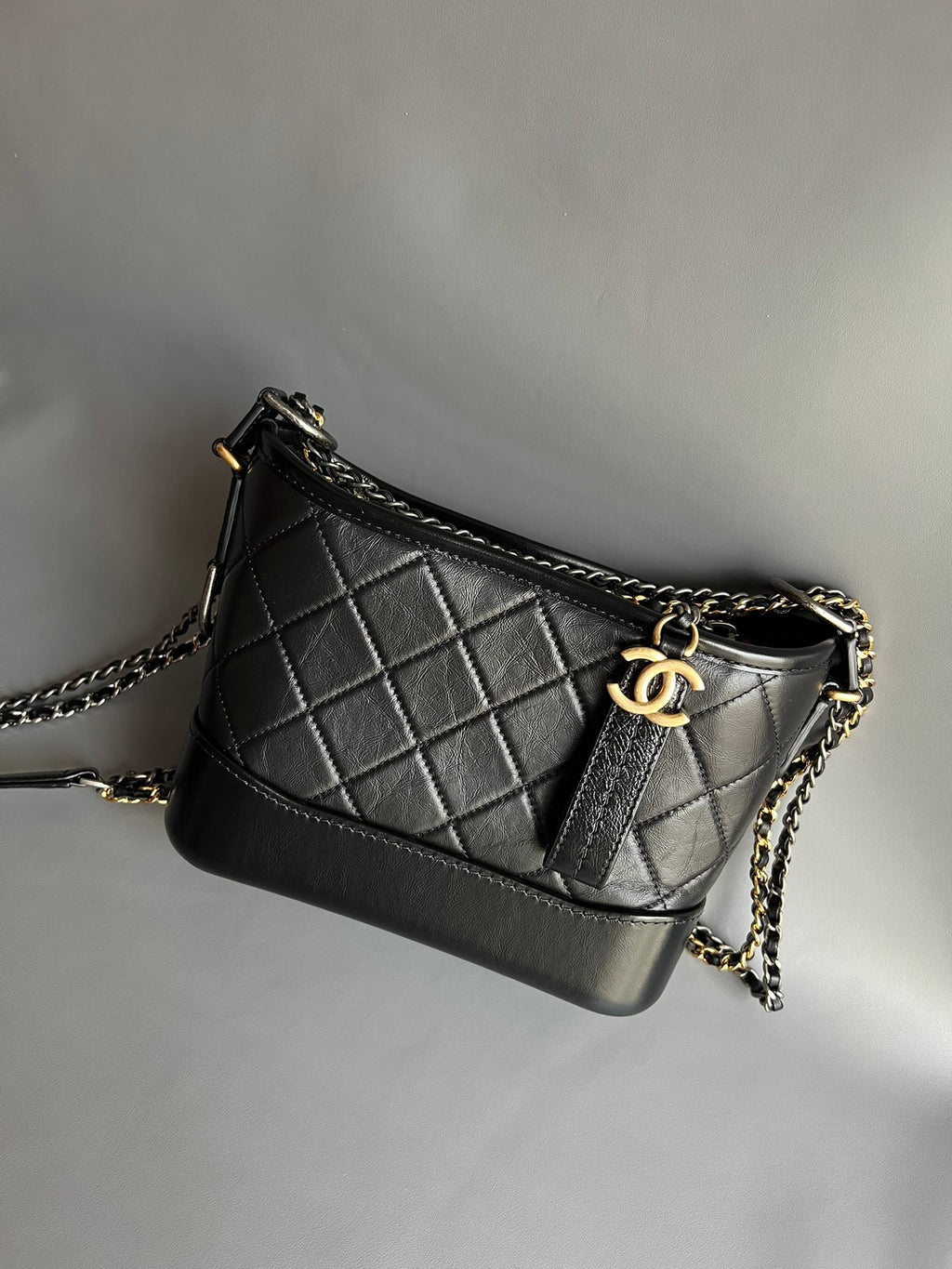 CHANEL- Gabrielle  bag golden/sliver