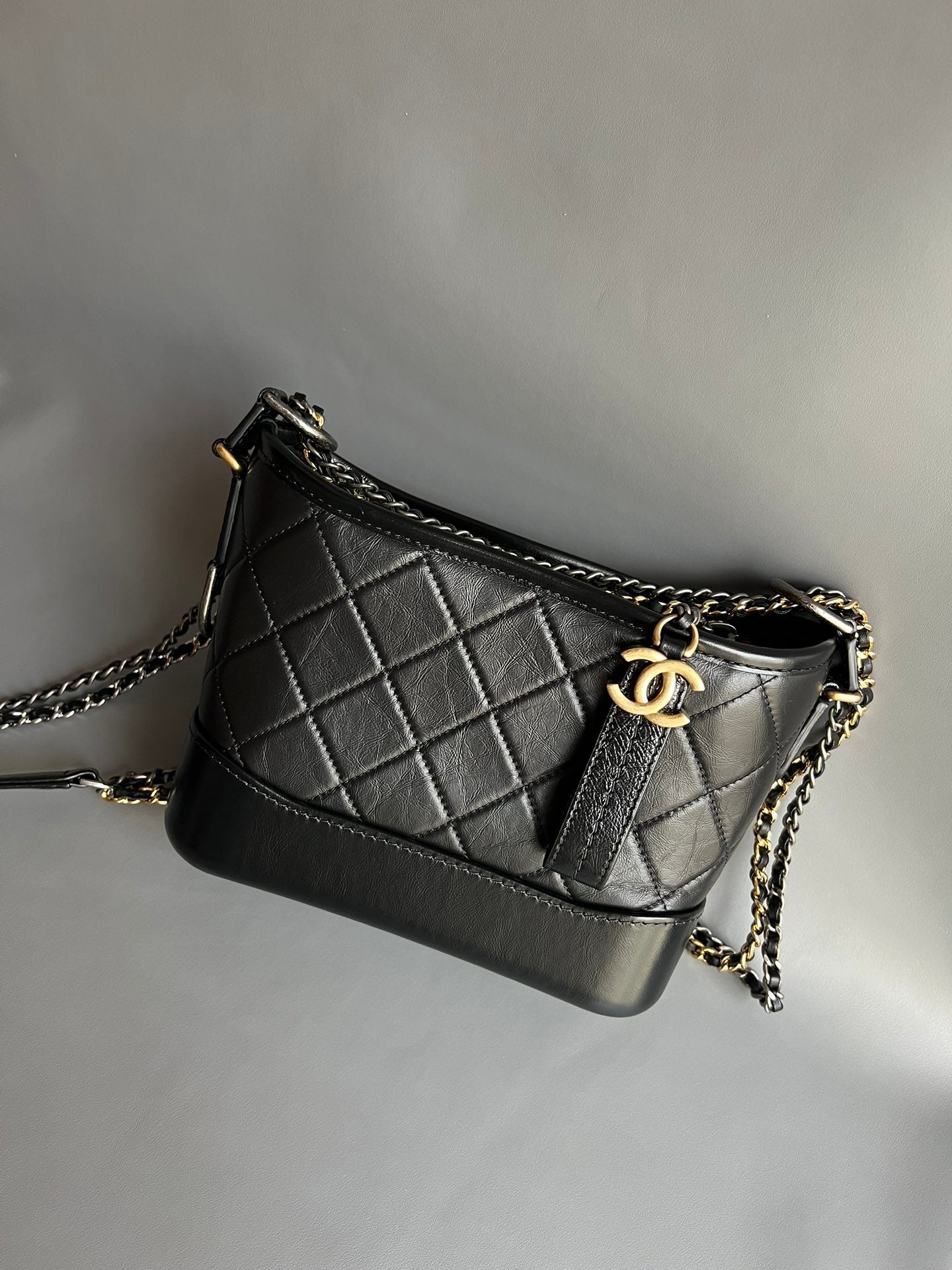 CHANEL- Gabrielle  bag golden/sliver