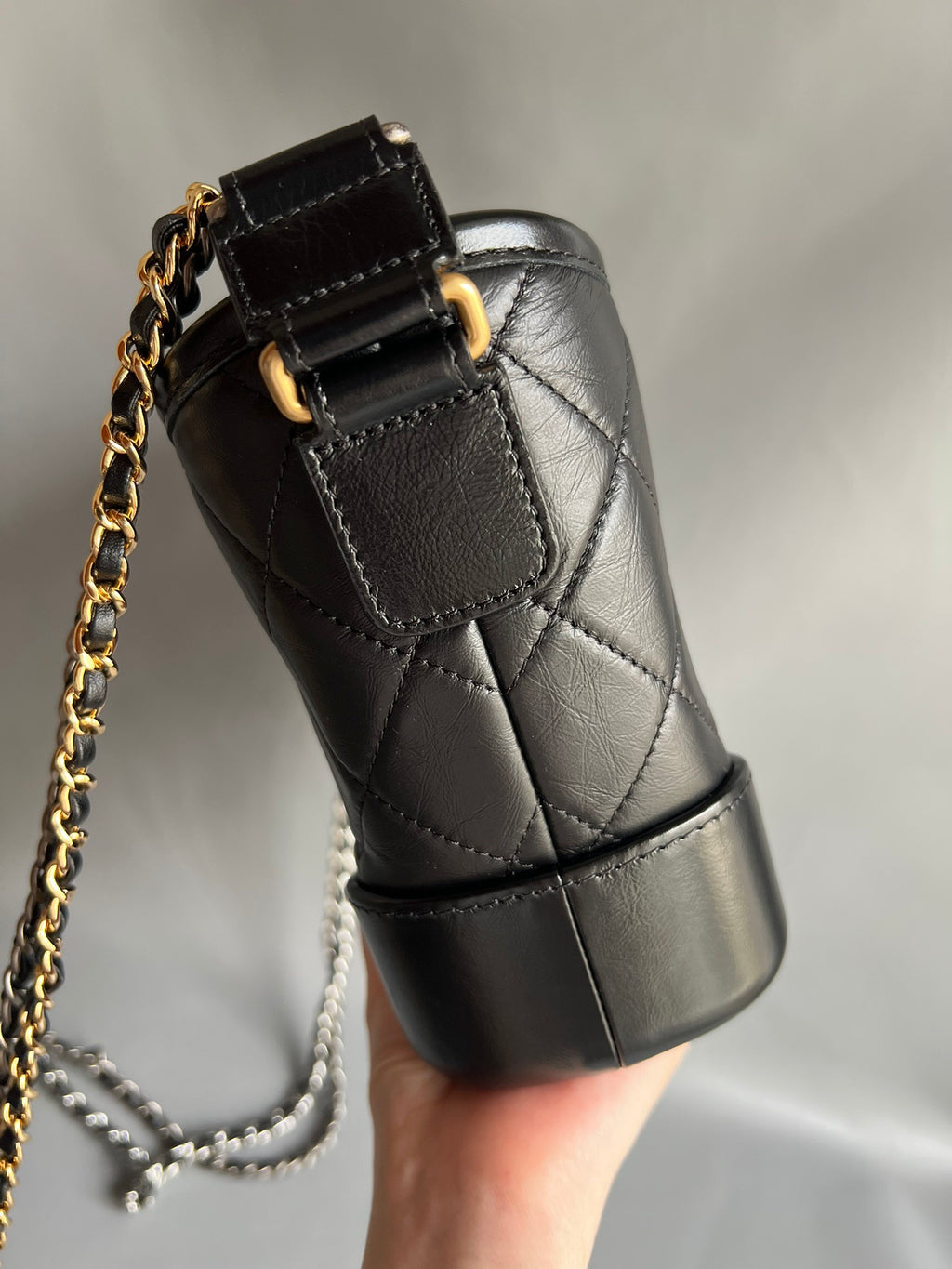 CHANEL- Gabrielle  bag golden/sliver