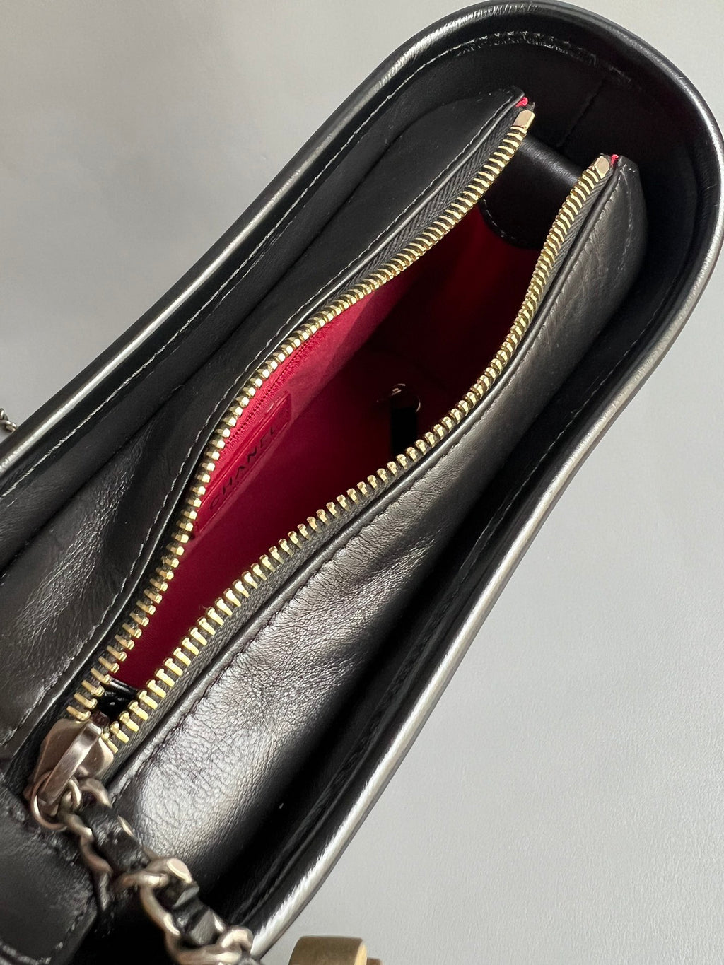 CHANEL- Gabrielle  bag golden/sliver